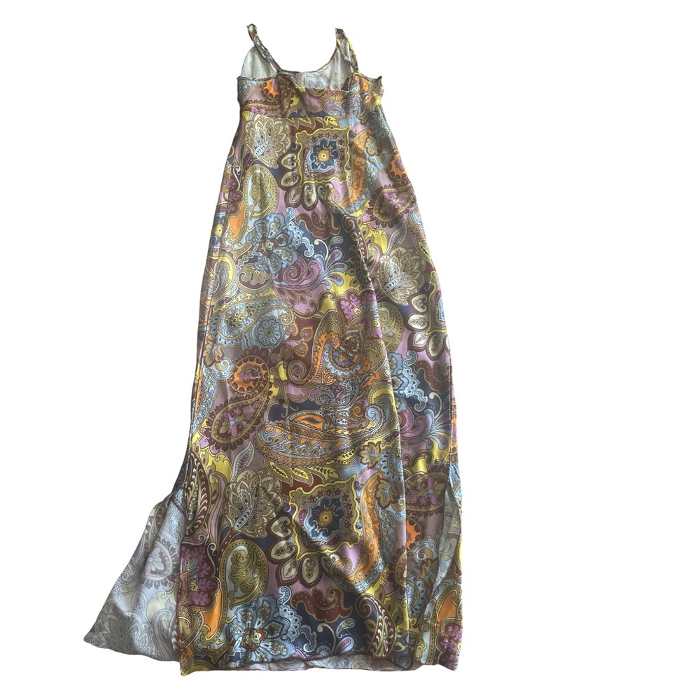 Johnny Was Sandalwood Silk Maxi Dress - Picture 4 of 8